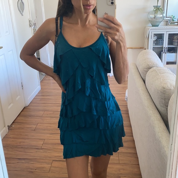 🪞 layered ruffle mini dress - Picture 4 of 6